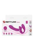 GODE CEINTURE SANS HARNAIS VIBRANT "Valérie" - PRETTY LOVE